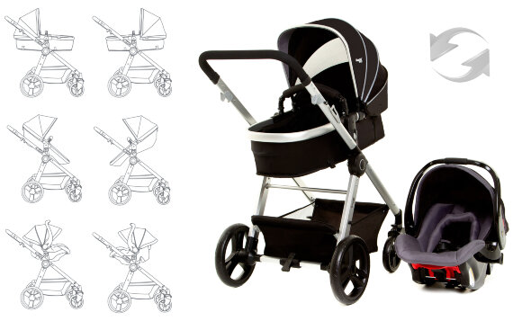 Детская коляска 3 в 1 Ramili Baby Lite TS