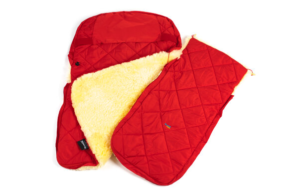 Детский меховой конверт из натуральной овчинки Ramili Baby Classic Red