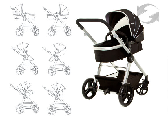 Детская коляска 2 в 1 Ramili Baby Lite
